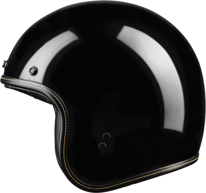 .38 Retro Helmet Gloss Black Lg