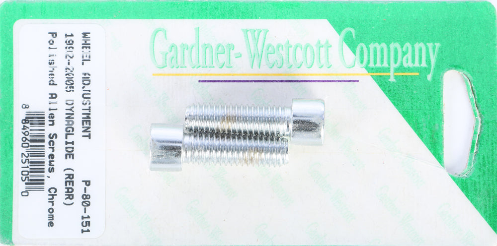 Rear Wheel Adjustment Bolts 92 06 Dyna Models Rear
