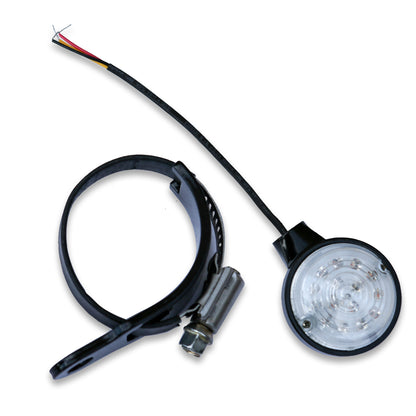 Led Turn Signal Clear /Amber Front Black Pr