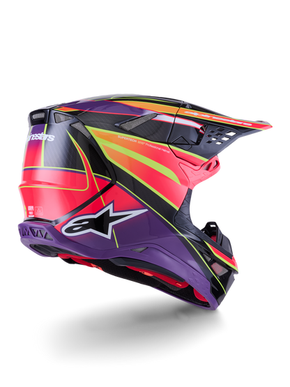 Supertech S M10 Era Helmet Pnk/Violet/Ylw Fluo Glossy Md