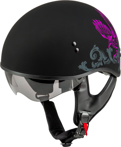 Hh 65 Corvus Helmet Matte Black/Purple/Grey Md