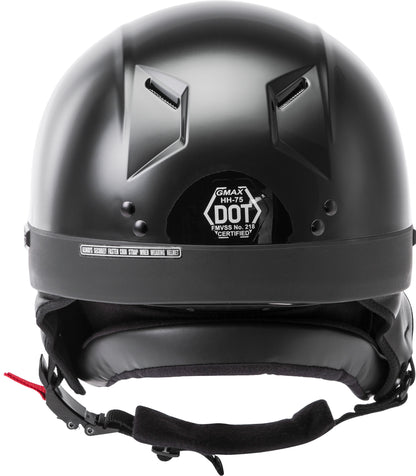 Hh 75 Half Helmet Black Xs