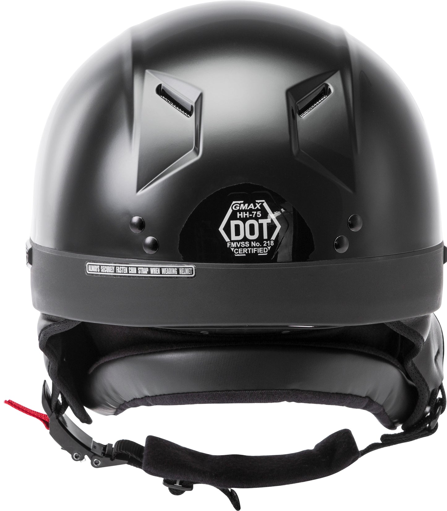 Hh 75 Half Helmet Black 2x
