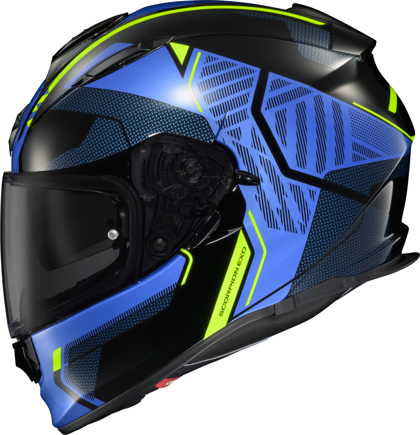 Ryzer Full Face Helmet Switch Blue/Hi Viz Lg