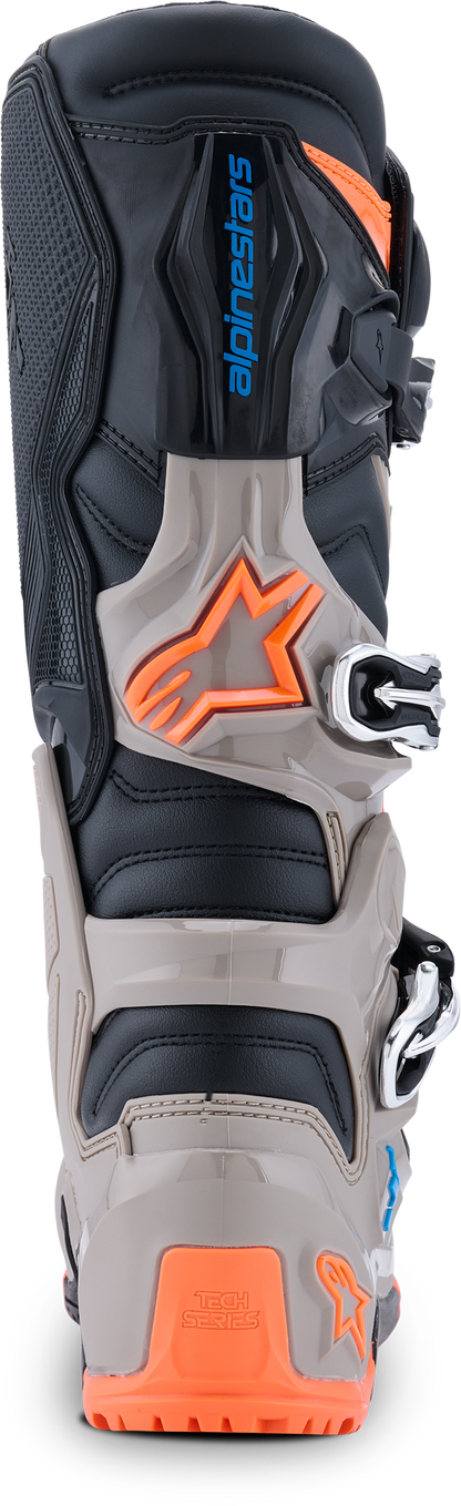 Tech 7 Enduro Blk/Warm Gry/Orange Fluo 11