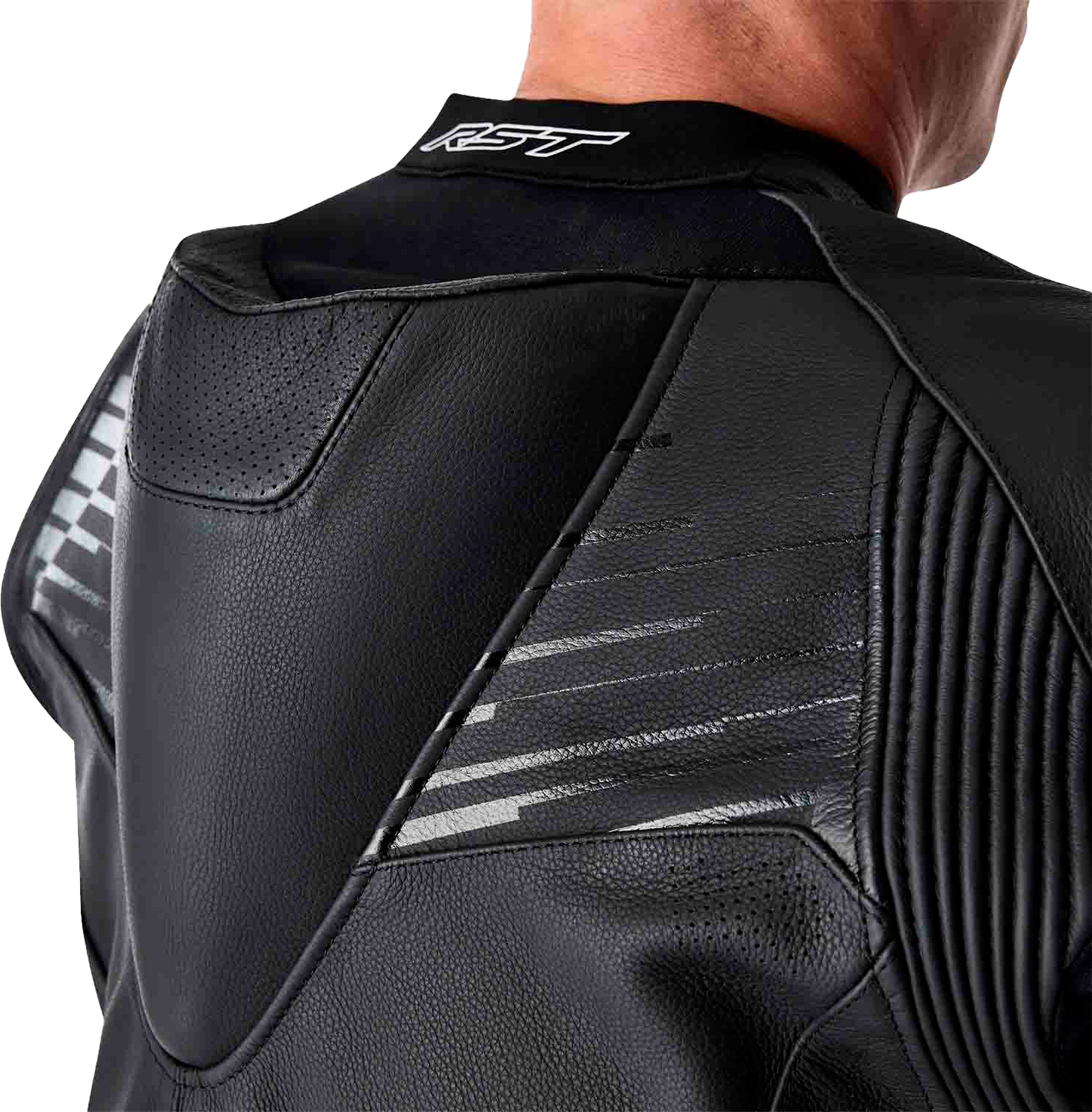 Tractech Evo D3o Jacket Blk/Whi Leather 3x
