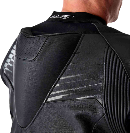Tractech Evo D3o Jacket Blk/Whi Leather Md