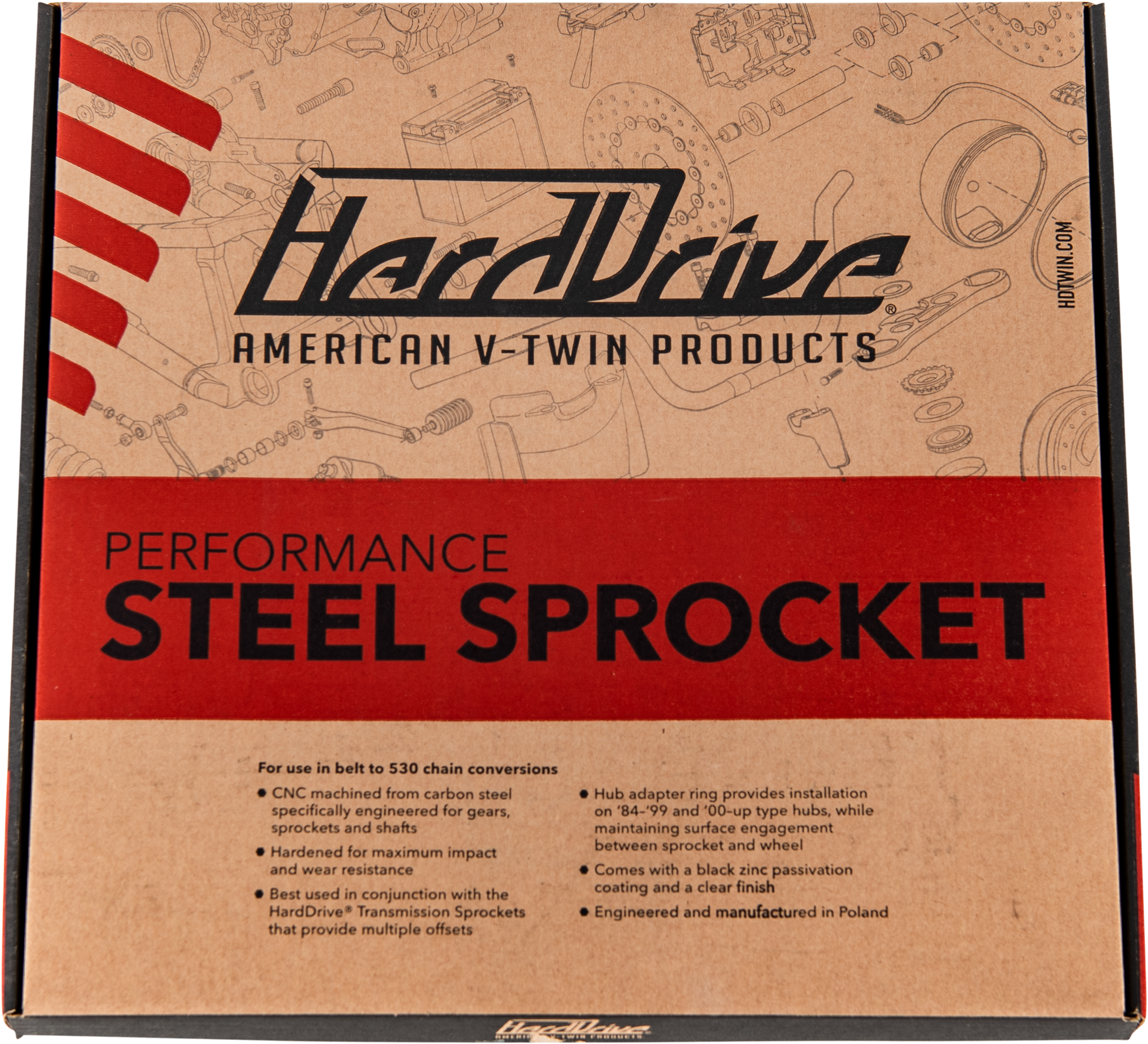 Rear Steel Sprocket 51t Flat 84 22