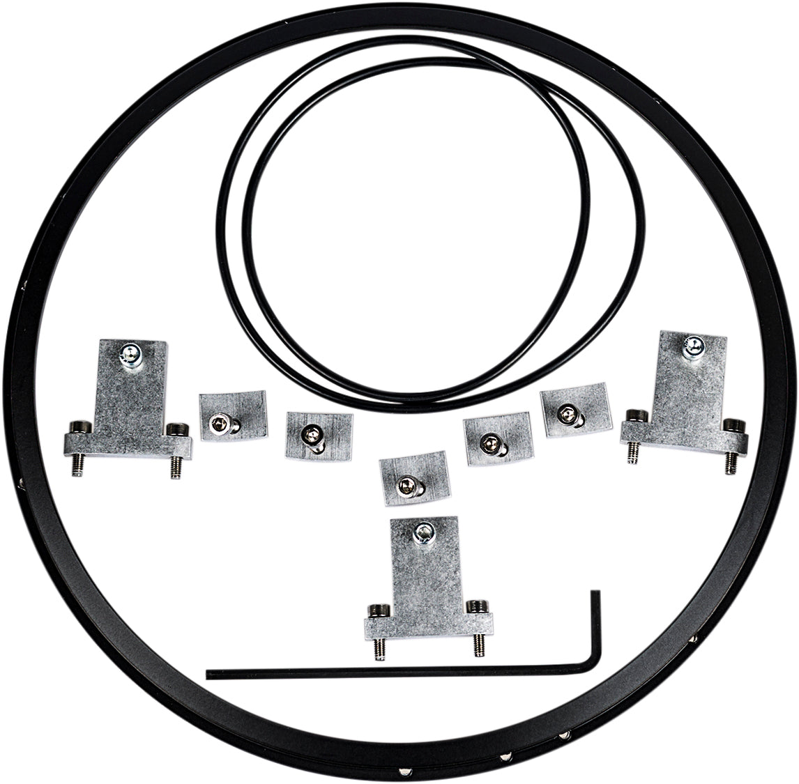 7" Adapter Ring Kit Blk Ducati