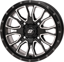 Fusion Dd Wheel  15x7 5+2 4/137 & 4/156 Gloss Blk/Mach