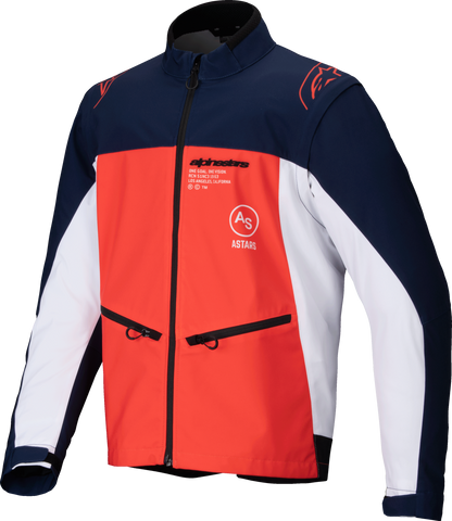 Lite Dura Softshell Jacket Navy/Hot Orange/White 2x