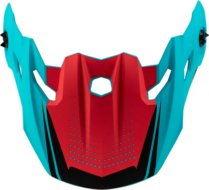 Mx 96 502 Visor W/Screws Matte Blue/Red