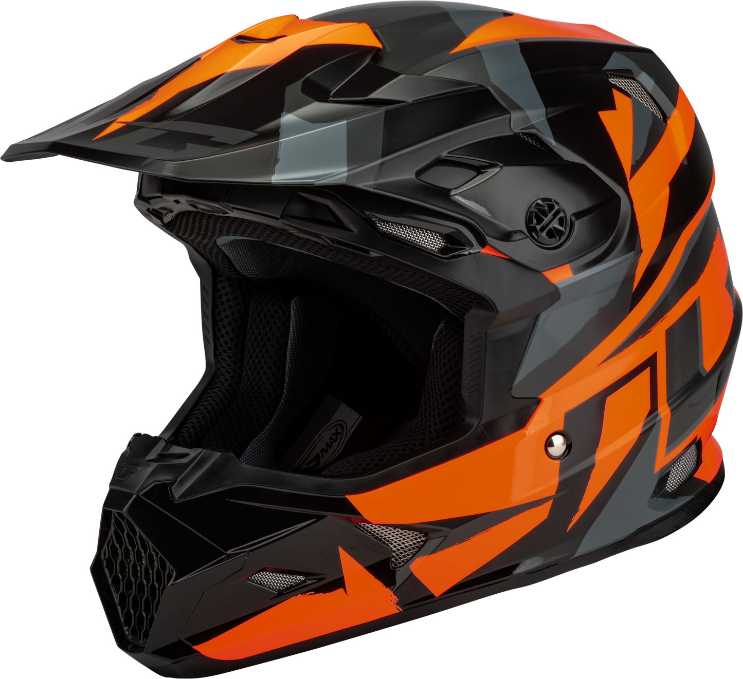 Mx 96 Splinter Helmet Black/Orange Sm