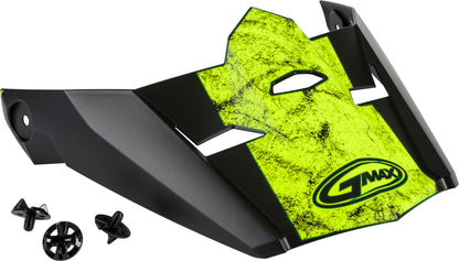Visor W/Screws Dominant Mx 46 Matte Black/Hi Vis Md 2x