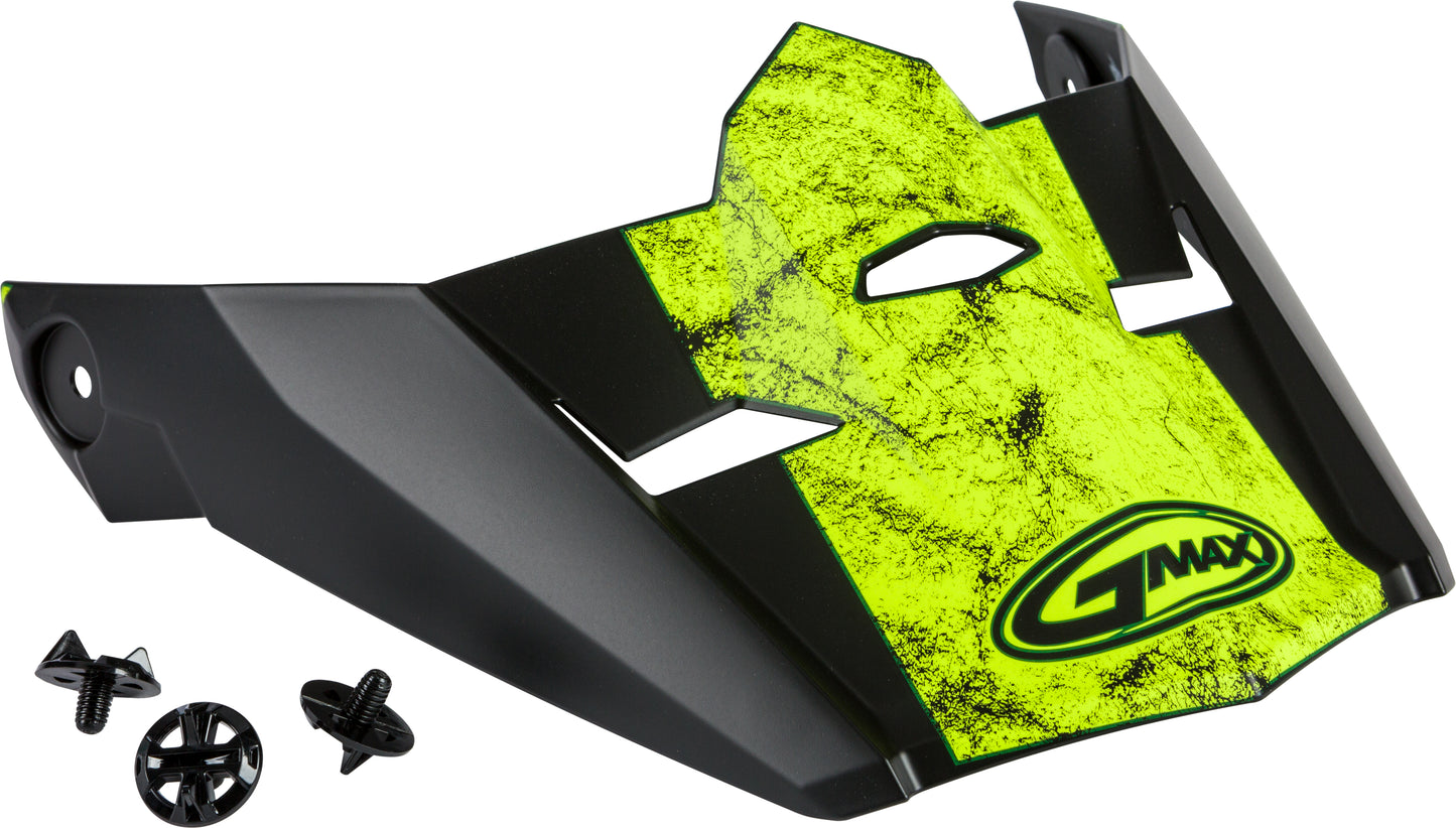 Visor W/Screws Dominant Mx 46 Matte Black/Hi Vis Xs Sm