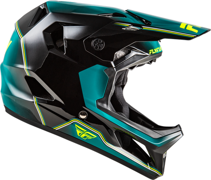 Rayce Repeat Bicycle Helmet Black/Teal/Hi Vis Md