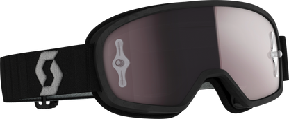 Youth Buzz Mx Pro Goggle Blk/Grey W/Silver Chrome Works