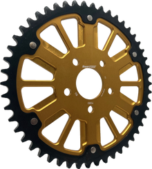 Stealth 51t Rear Sprocket Gld Alum Car  Blk Steel Teeth
