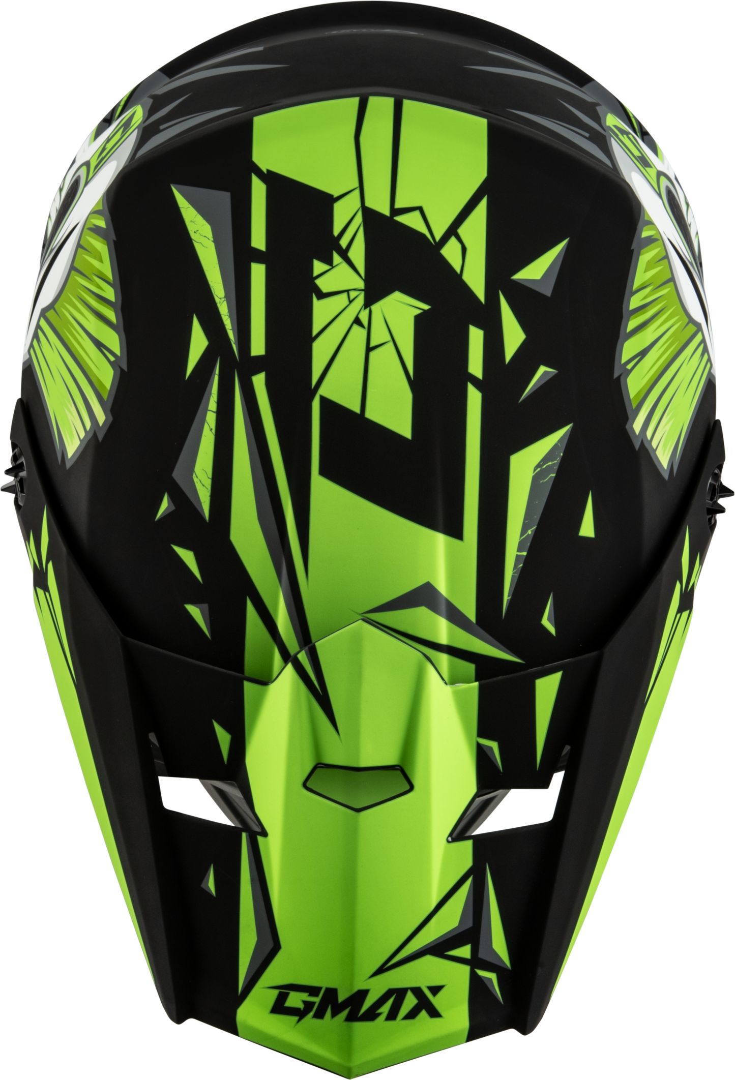 Youth Mx 46y Unstable Helmet Matte Black/Green Ys