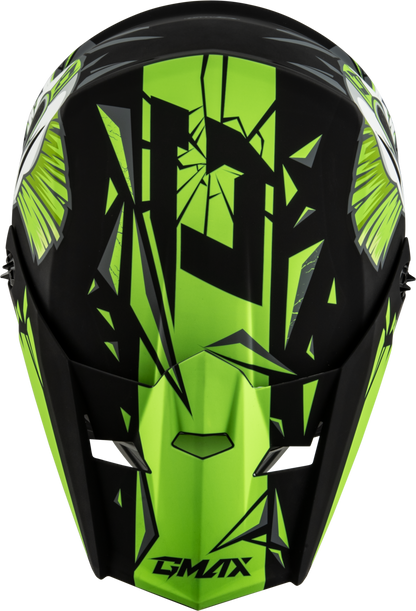 Youth Mx 46y Unstable Helmet Matte Black/Green Yl