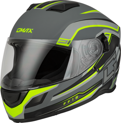 Ff 18 Drift Helmet Matte Grey/Hi Viz Sm