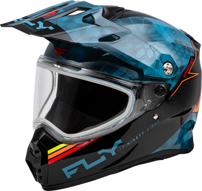 Trekker Cw Conceal Helmet Dual Shld Slate/Black/Red Xs