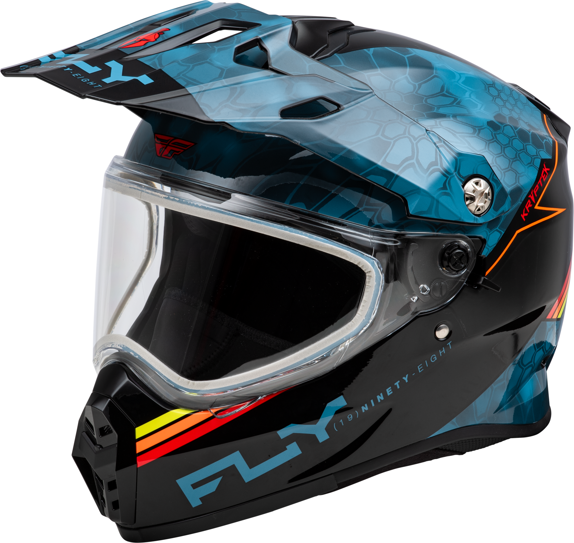Trekker Cw Conceal Helmet Dual Shld Slate/Black/Red Xl