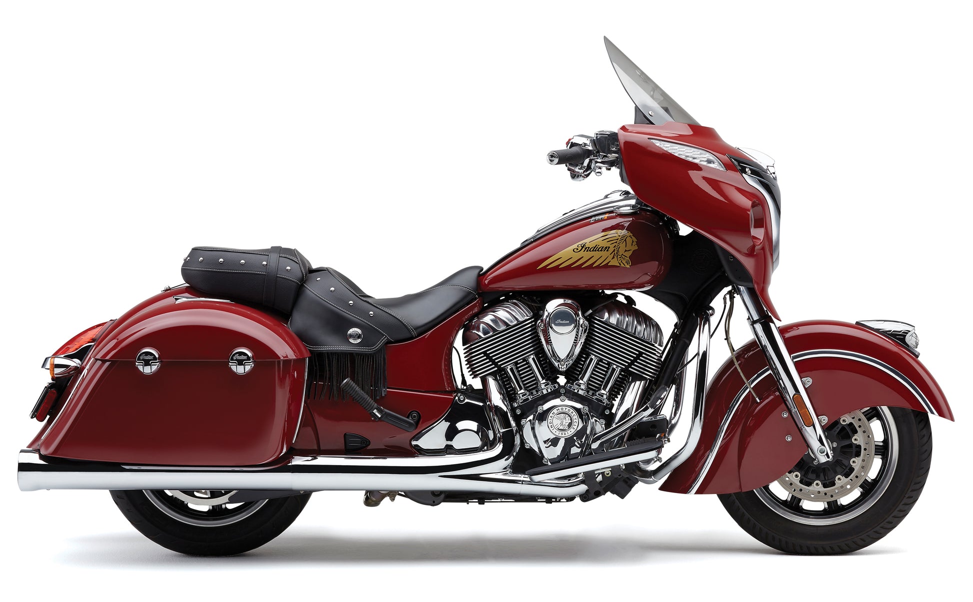 4" Nh Slip Ons Chrome Indian Gen 2 Bag
