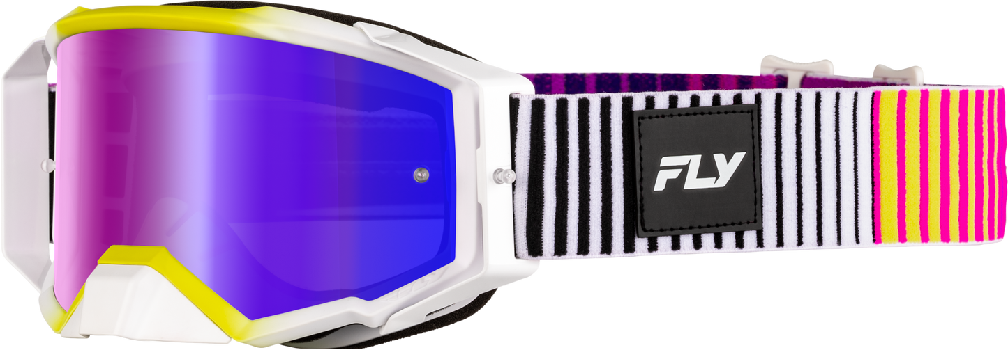 Zone Elite Goggle Pnk/Yel/Pur W/ Iridescent Red Mir/Smk Lens