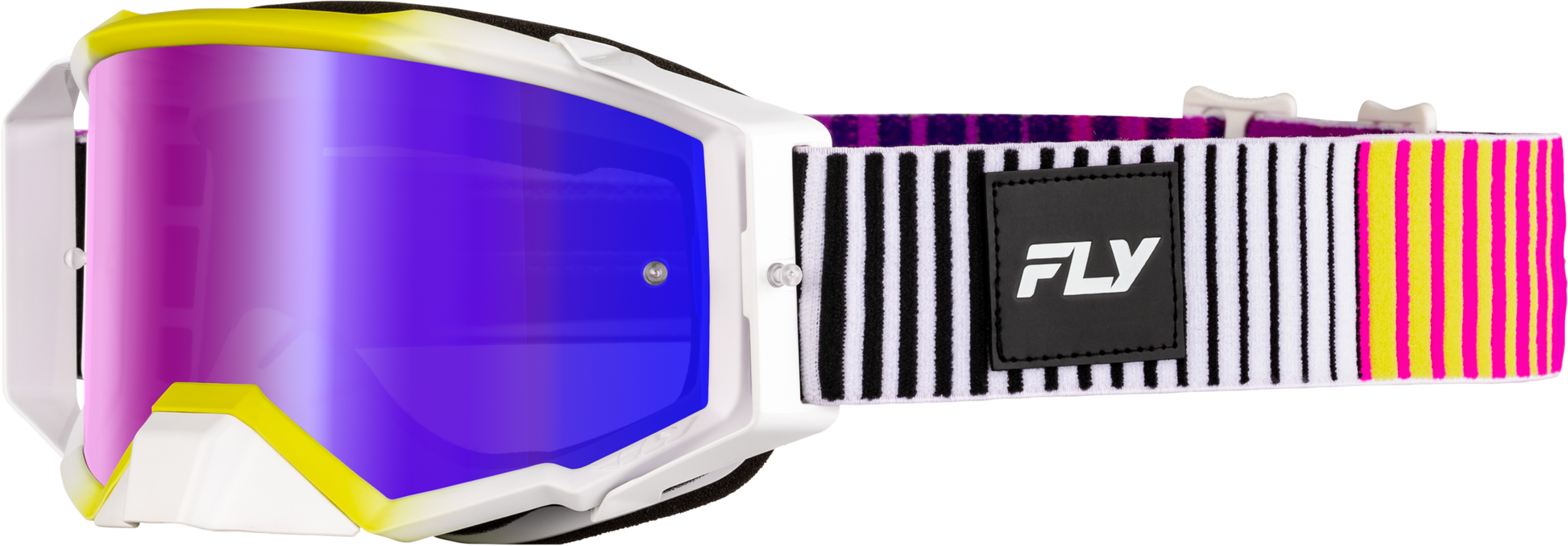 Zone Elite Goggle Pnk/Yel/Pur W/ Iridescent Red Mir/Smk Lens