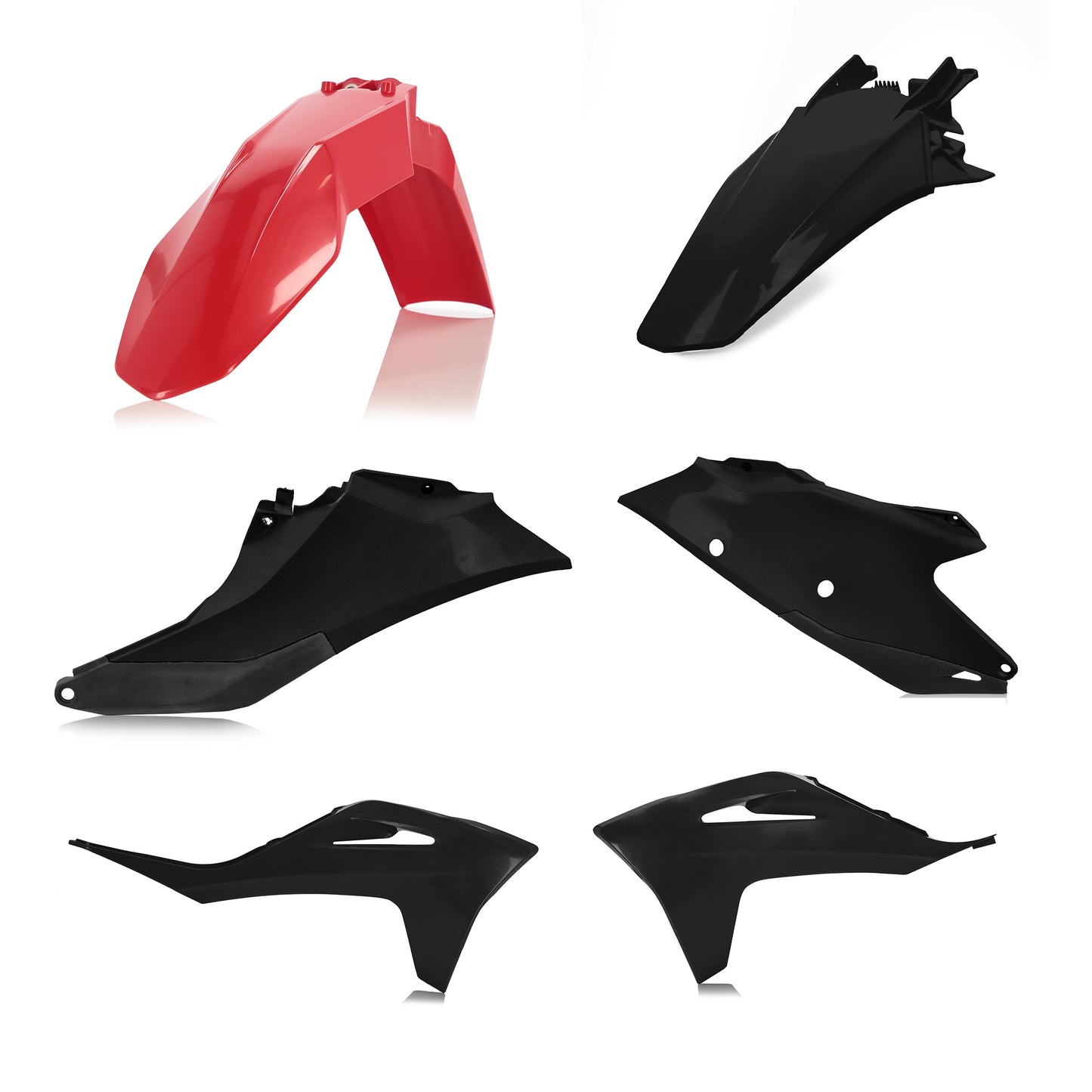 Plastic Kit Gas/Ktm Red/Black