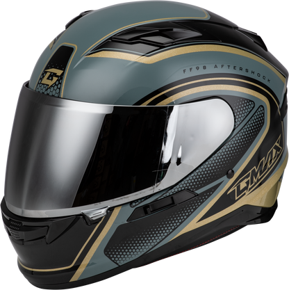 Ff 98 Aftershock Helmet Grey/Metallic Gold Sm