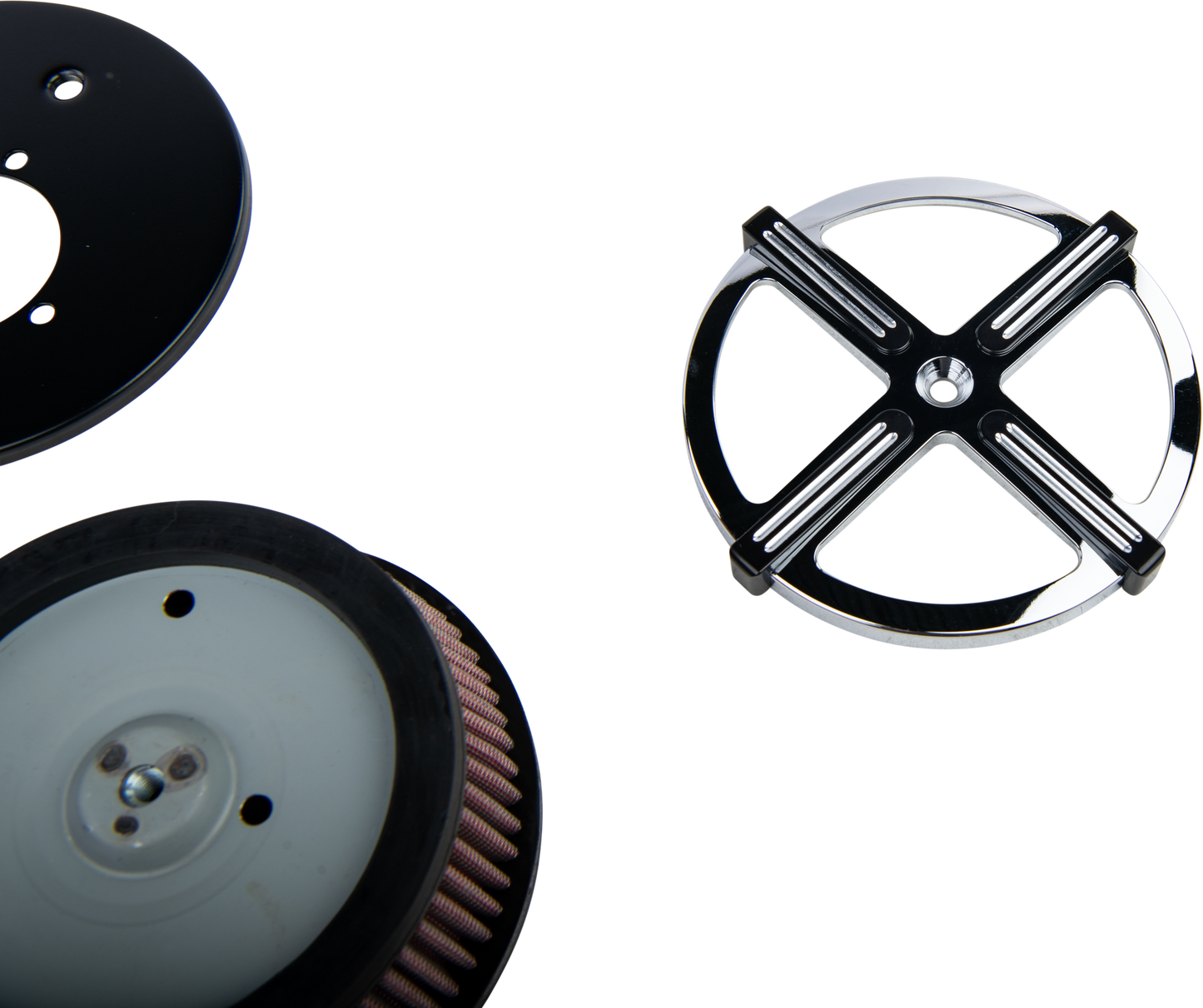 X Force Air Cleaner Kit Chrome/Black