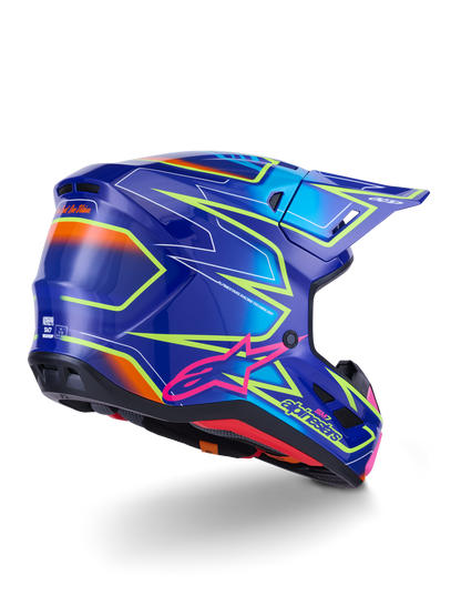 Sm7 Cast Helmet Blue/Pnk/Ylw Fluo Glossy 2x