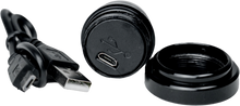 Stick On Led Dome Light Usb Rechargeable  Black