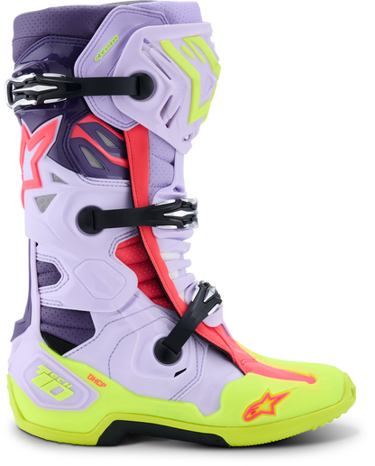 Tech 10 Supervented Purp/Ylw Fluo/Diva Pink 12