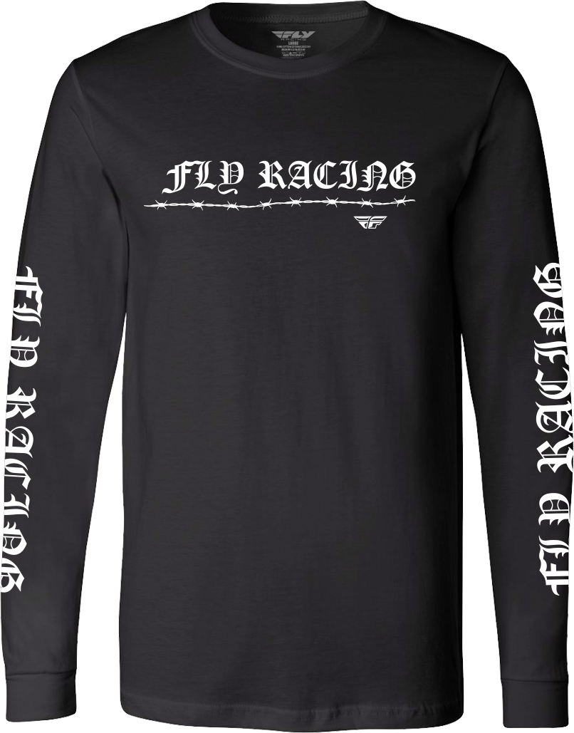 Fly Barbed Wire L/S Black Xl