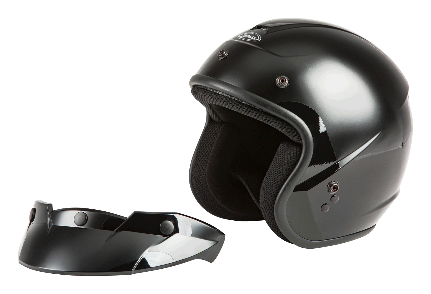 Of 2 Open Face Helmet Black 2x