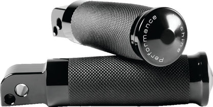 Performance Machine Footpegs Contour Passenger - Black Ano