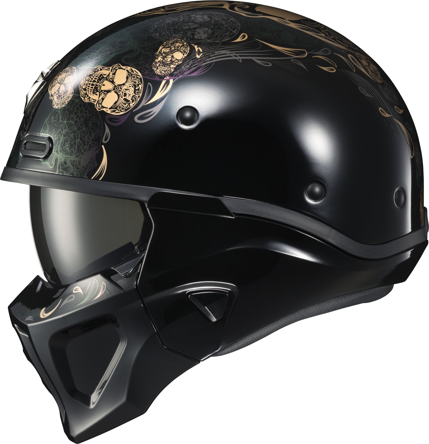 Covert X Open Face Helmet Kalavera Lg