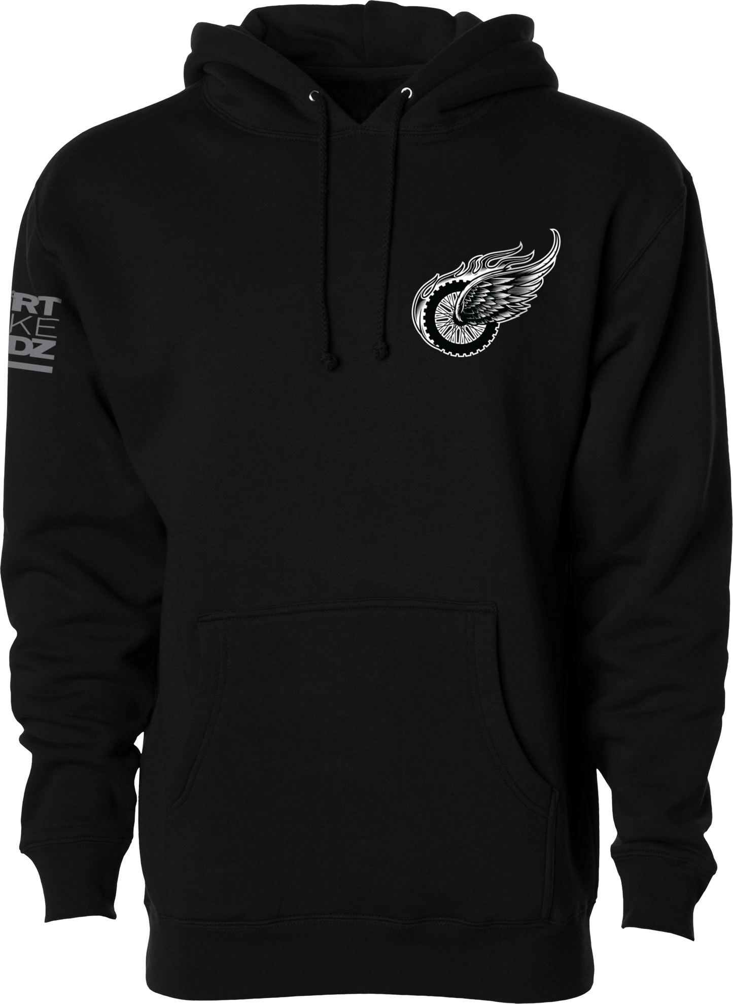 Two Wheels Hoodie Black 2x