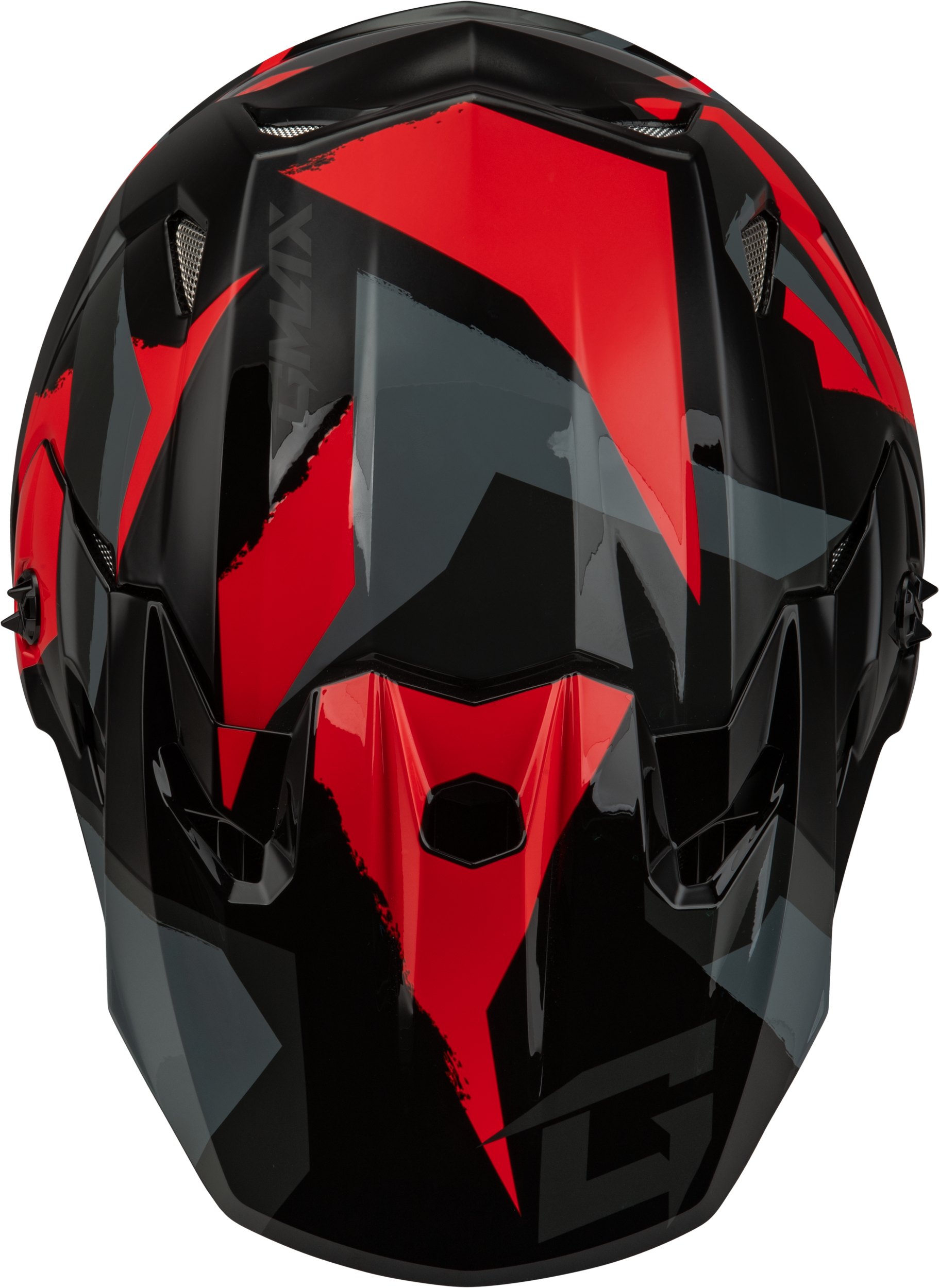 Mx 96 Splinter Helmet Black/Red Xs