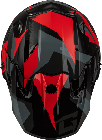 Mx 96 Splinter Helmet Black/Red Lg