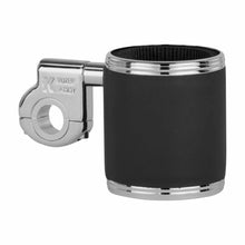 Clamp Mount Holder Leather Black/Chrome