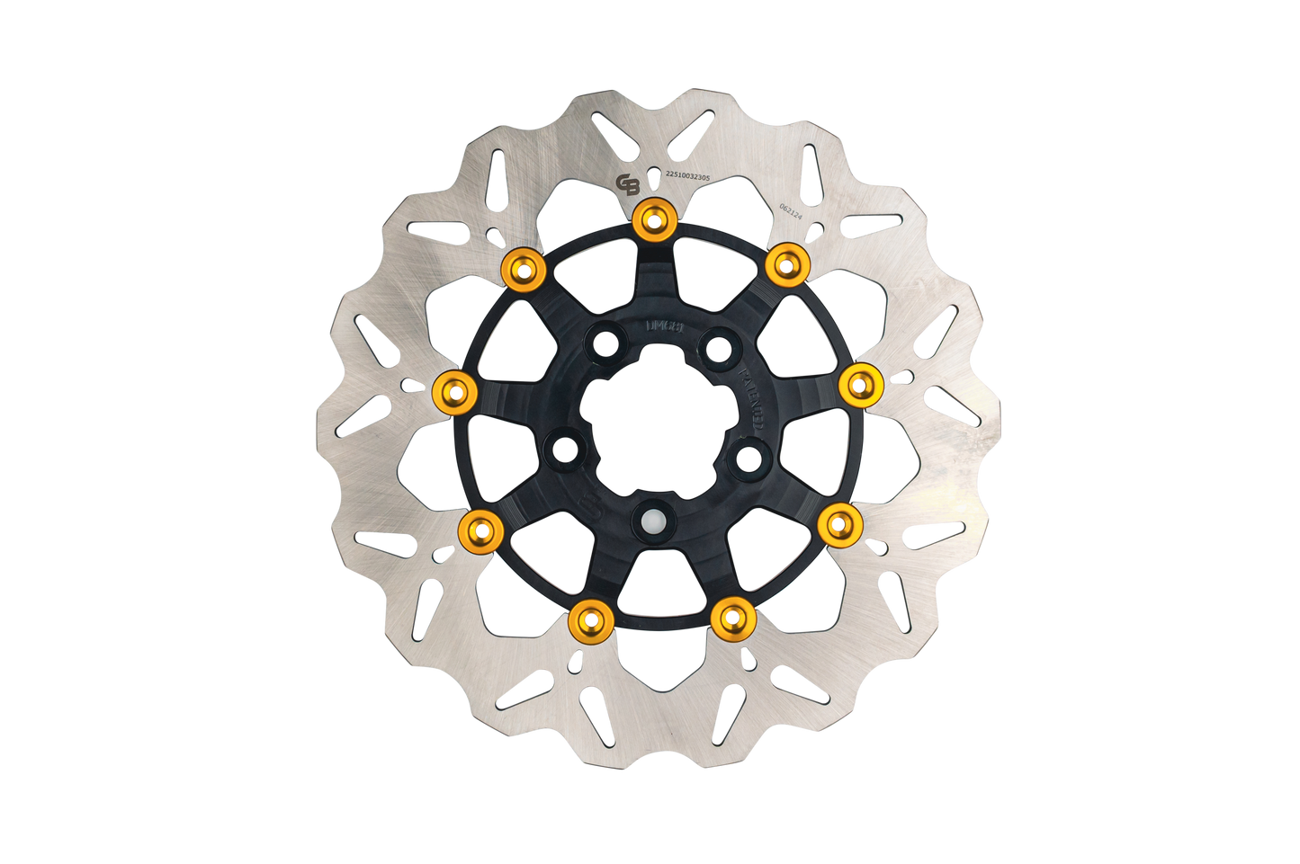 Rotor 11.5" Floating Wave Rr Black/Gold Buttons