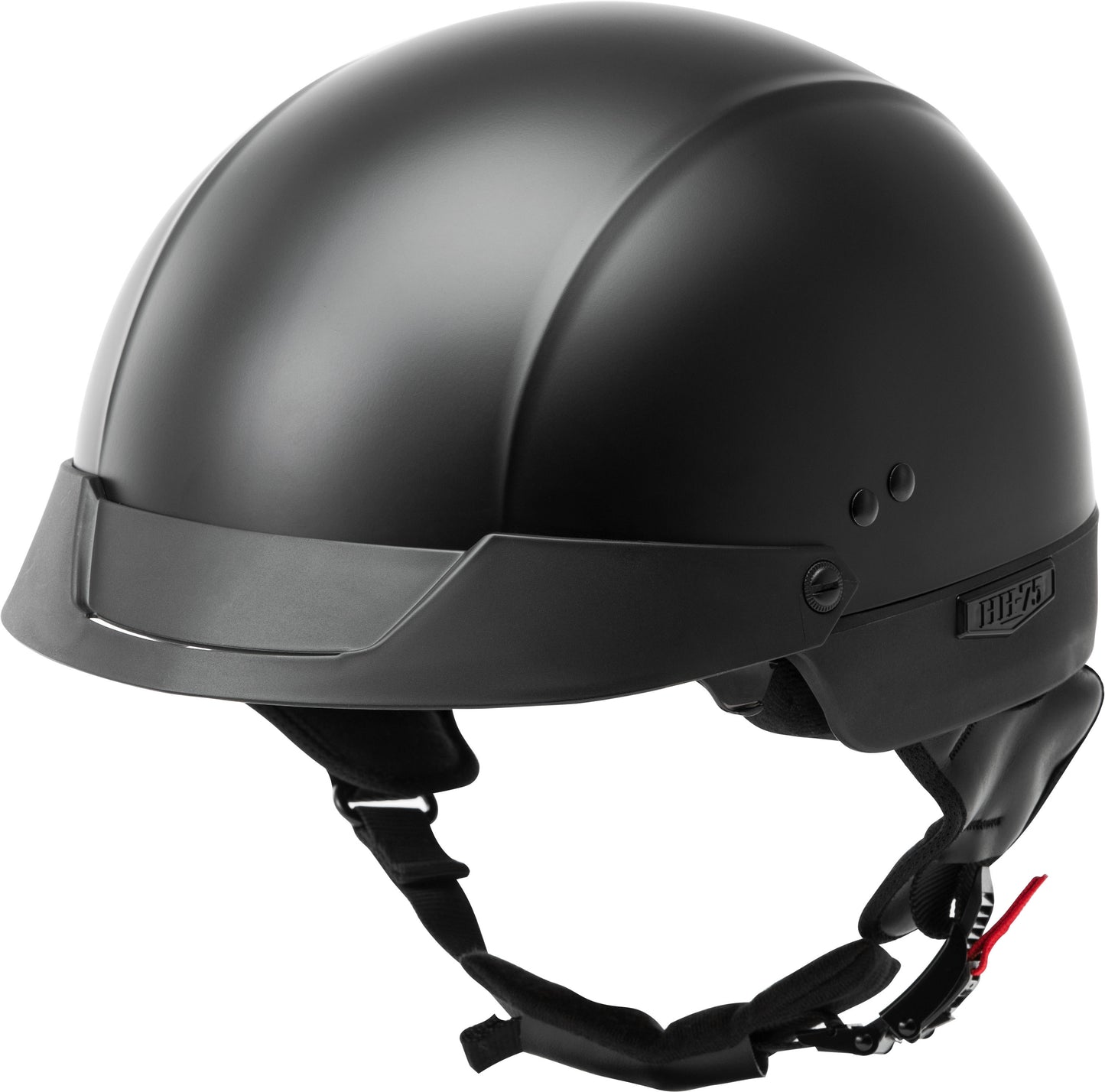 Hh 75 Half Helmet Matte Black Sm