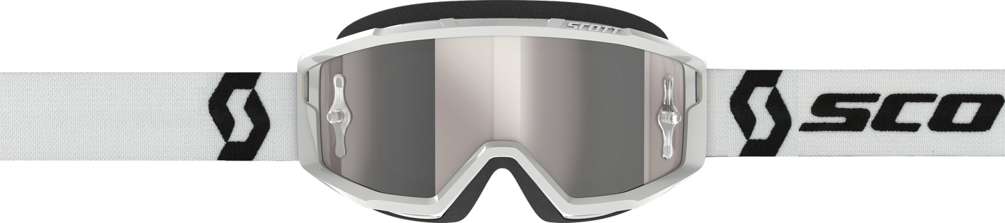 Primal Goggle White Silver Chrome Works