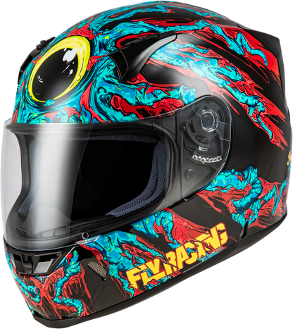 Revolt Space Creep Helmet Light Blue/Black/Red Md