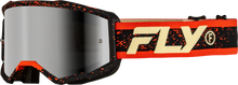 Yth Zone Goggle Blk/Red/Cream W/ Silver Mirror/Smoke Lens