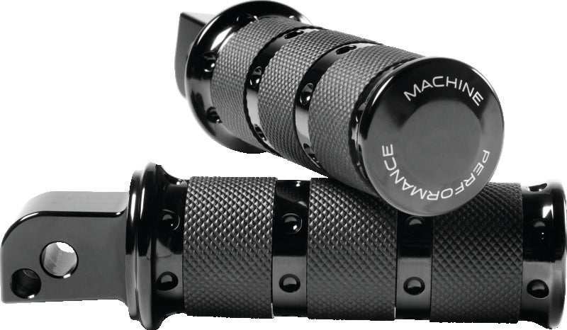 Performance Machine Footpegs XLS Passenger - Black Ano